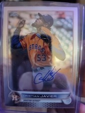 CHRISTIAN JAVIER ⚾ 2022 TOPPS CHROME PROSPECT AUTO #CVACJ ASTROS