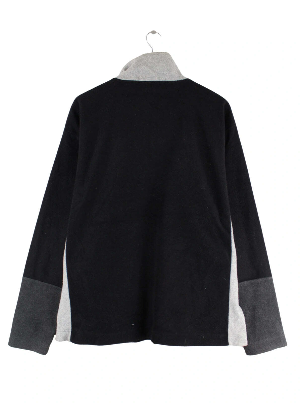 Maglione mezza zip Yves Saint Laurent anni 90 vintage pile nero XL uomo