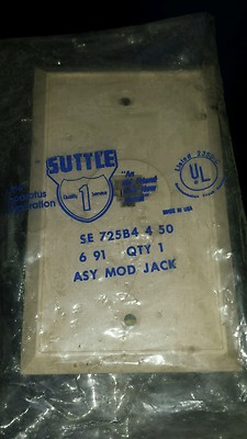 NEW Suttle SE725B4 Modular Wall Phone Jack *FREE SHIPPING*