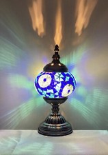 Handmade Stained Glass Mosaic Table Lamp Light Turkish Moroccan For Home Decor