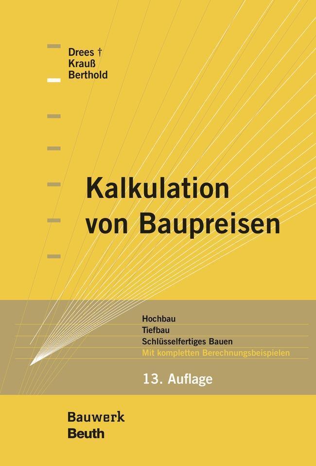 Thumbnail - Kalkulation Von Baupreisen, Christian Berthold