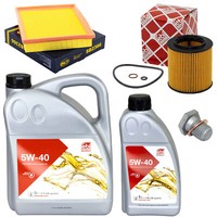 MotoröL Filter Set 5W-40 6 Liter + ÖLablassschraube FüR BMW 4Er Cabriolet 428I