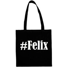 Tasche Beutel Baumwolltasche #Felix Hashtag Einkaufstasche Schulbeutel Turnbeute