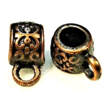 20Pcs. Tibetan Antique Copper BAILS Pendant or Charm Connector Findings BA108