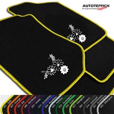 Fußmatten DRUCK BLUMEN für BMW 6er F12 Cabriolet ab 2011