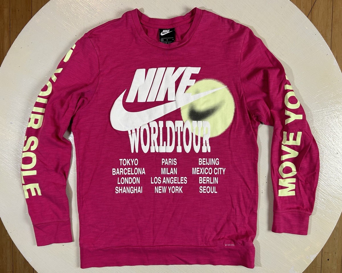 nike world tour pink hoodie