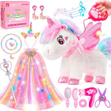 Unicorn Toys for Girls Age 4-6 Unicorns Gifts, Walking Talking Singing Interacti