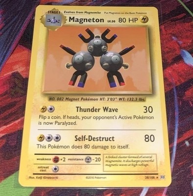 Magnetron 38/108 Pokemon 2016 XY Evolutions Rare Non Holo