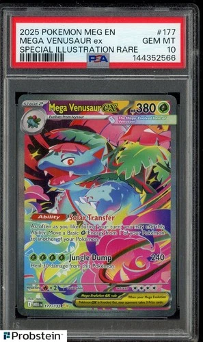 2025 Pokemon MEG EN #177 Mega Venusaur ex SIR PSA 10 GEM MINT