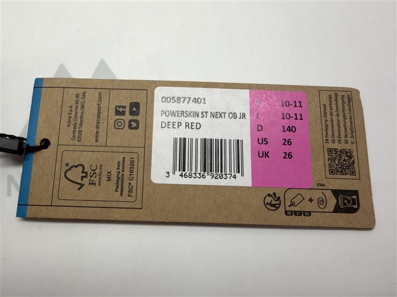 ARENA STARTER SUIT POWERSKIN ST NEXT OB JR DEEP RED US 26