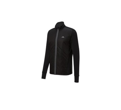 Crivit Herren Thermo-Hybridjacke Jacke Schwarz Gr S M L mit Fleecefutter