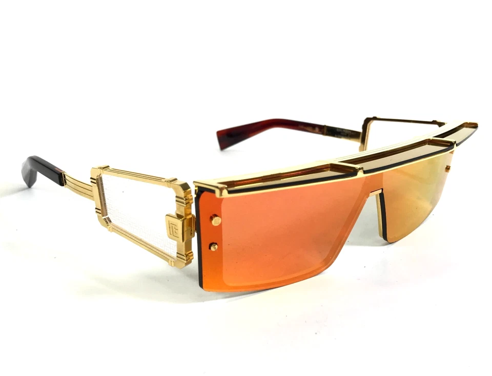 Gafas de sol Balmain WONDER BOY III BPS-127C-145 GLD-ROD doradas rojas marcos rectangulares Foto 3 de 4