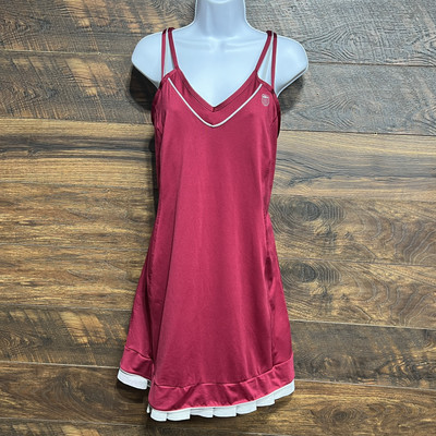 K Swiss XL Tennis Dress Fusha  Gray Razorback Sculpt Strappy