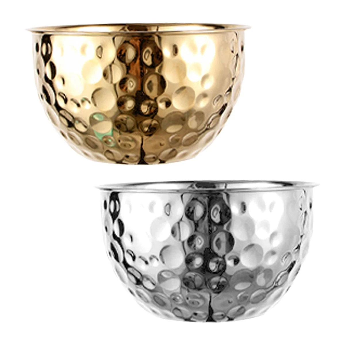 Set Di 4 Ciotole In Acciaio Inox Per Cucina - Diametro 21 Cm - Per Mescolare E Preparare Cibi - 2