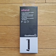 Good Home Elland metal soap dispenser bracket, black
