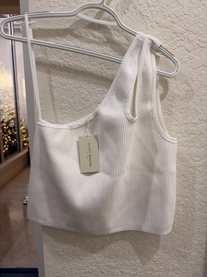 Ramy Brook Addilyn sweater Top  in ivory XL.