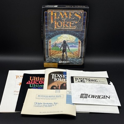 Times of Lore (Commodore 64) w/ Box, Disk, Manual, Map & Reg Card - Untested