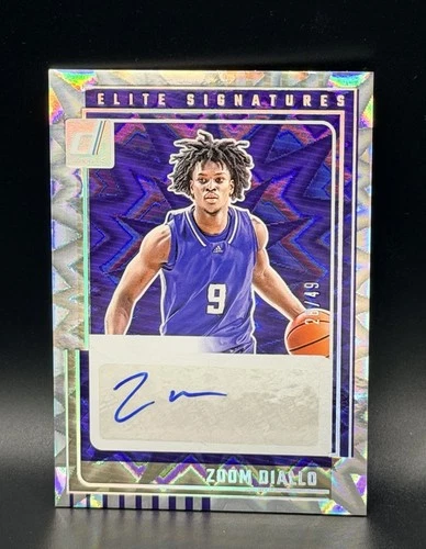 2025 Donruss Optic Base Autographs - Silver Zoom Diallo