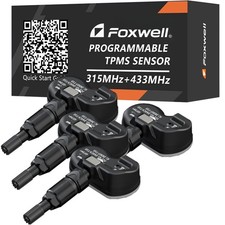 4x Foxwell Reifendrucksensor XRDE567 RDKS TPMS Schwarz  für Opel Saab Vauxhall