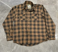 Dixxon Flannel  Co Men’s The Chachi Brown Black Large