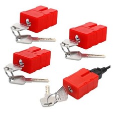 4 Pack Electrical Cord Plug Lockout Device for Electrical Cord, Plug Locking