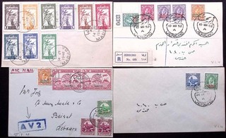 JORDAN: c.1940s 1950s Selection Used Registered/Airmail Covers Various Cancels