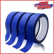 4-ROLLS BLUE PAINTERS TAPE Wall Painting Artist Adhesive Paint Art Masking Tapes