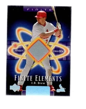 2003 Upper Deck Finite Elements Game Jersey #JD J.D. Drew Jersey