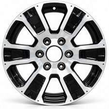 2017-2024 Nissan Titan 18" OEM Wheel Rim - Machined Black