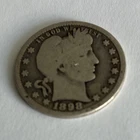 1898 Barber Quarter 25C 90% Silver (0.900) Philadelphia No Mint Mark KM#114