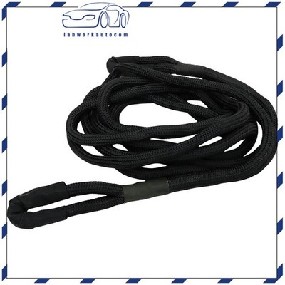 1'' x 31.5' Kinetic Energy Truck Tow Recovery Rope Snatch Strap 33500 LBS BLK