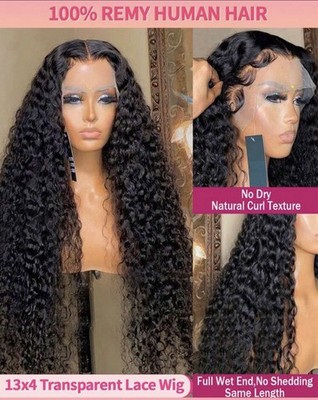Natural & Black | human hair 200Density 13*6 Deep Wave Glueless / 28 inch