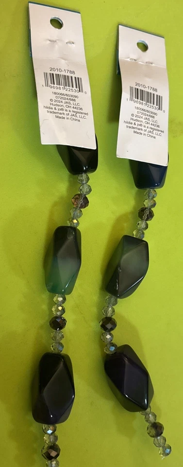 Hildie  & Jo  13 Piece Lot Of 2 Made China. Mix Purple Bead. - Image 4 of 4