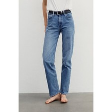 AYR The Bud 26L Yada Yada Light Wash Straight Leg Jeans Tapered High Rise