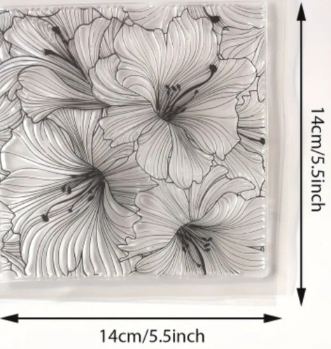 Clear Stamps Flowers Transparent Stamp Background Flower LARGE Card ...