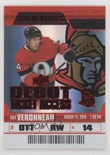 2019 Upper Deck Credentials Debut Ticket Access Red 76/99 Max Veronneau #90 01ks