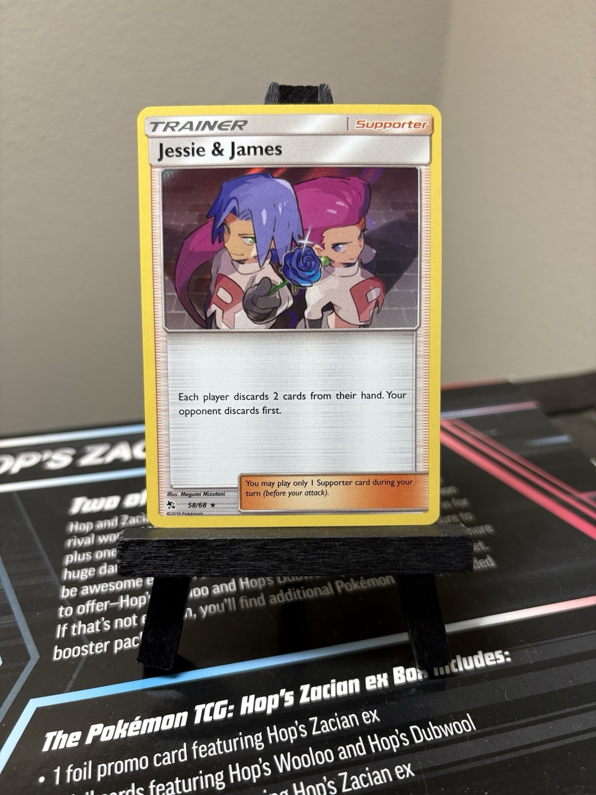 Pokemon Card Jessie and James 58/68 Hidden Fates Holo NM