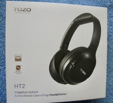 TOZO HT2 Headset Over-Ear Noise Cancelling; Wireless w/ Charger Model T12052