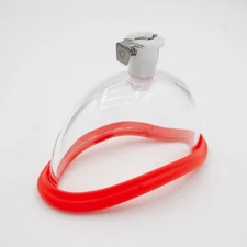 LeLuv Labia Vagina Cup with Padded Flange - 1.65" x 3.45" with Vacuum Fitting