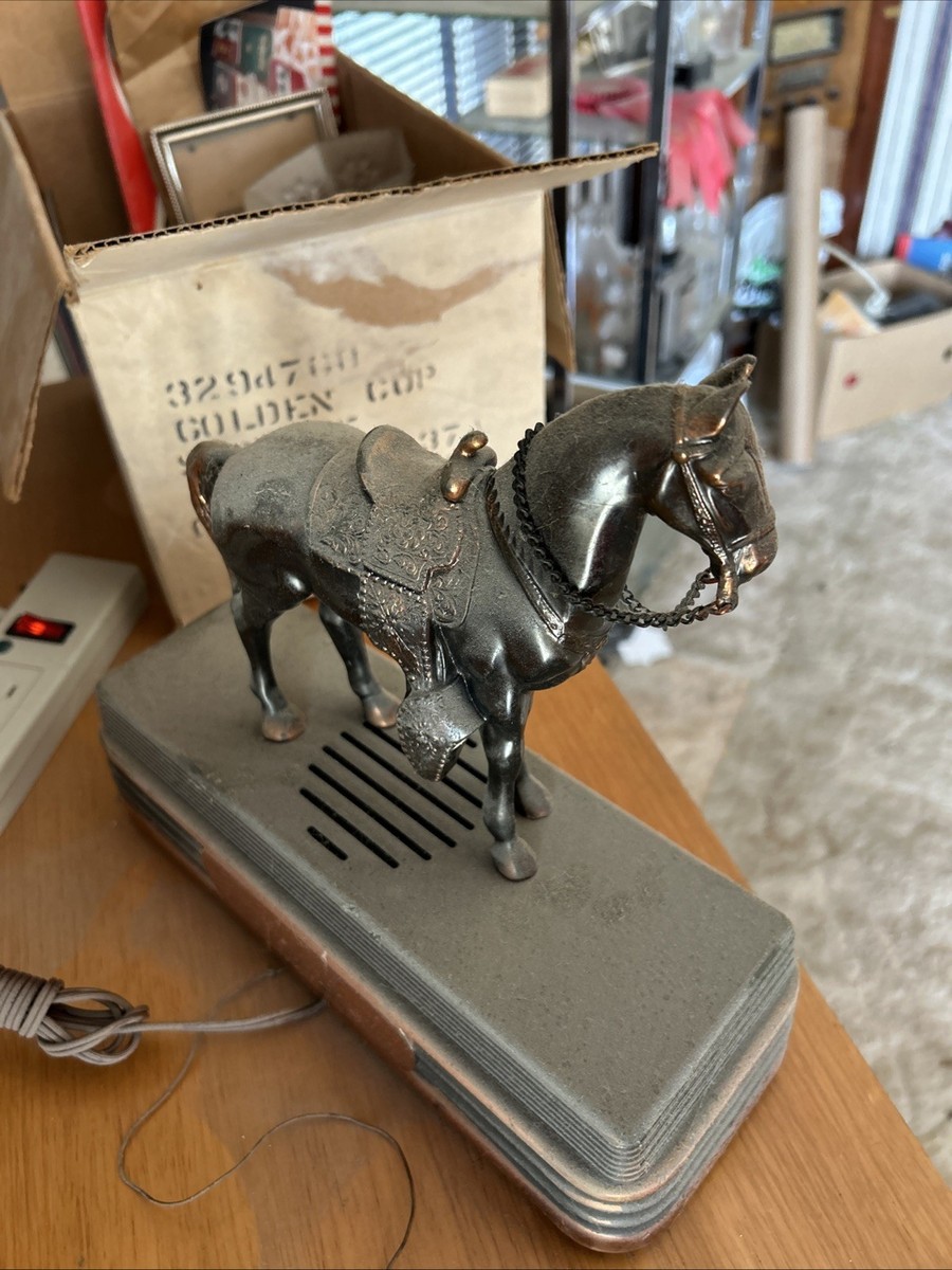 Abbotwares Standing Horse and Saddle Radio Bronze & Copper Vintage