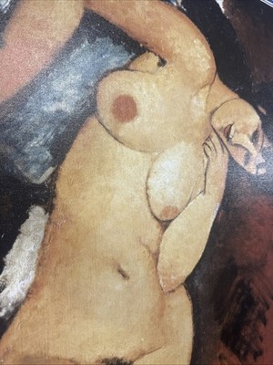 Modigliani Nude On Blue C  Glicee On Canvas London Art Gallery Framed 37x27  COA
