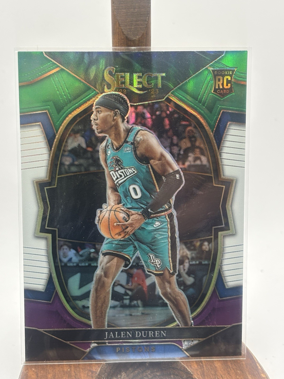 2022 Panini Select Concourse Green White Purple Prizm Jalen Duren Rookie RC #98
