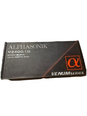 Alphasonik V2400.1D VENUM Series 4800 Watts Monoblock Car Audio Amplifier New