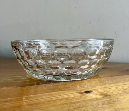 Vintage Federal Glass Yorktown Thumbprint Pattern Punch Bowl Serving Bowl - Afbeelding 3 van 12