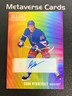 2025-26 Upper Deck Allure Hockey Color Flow Full Rainbow Gabe Perreault Auto