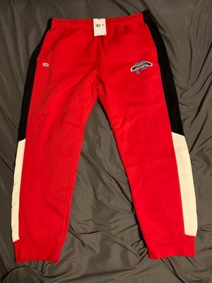 Nike NSW Club Fleece Swoosh High Joggers Red Black Men's Size XXL FQ6157-657 New