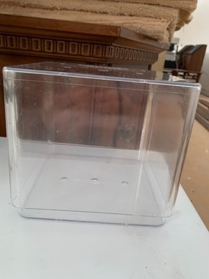 Vintage Wanda s Breadbox Clear Plastic Display Lid Bakery Bread Storage Cube