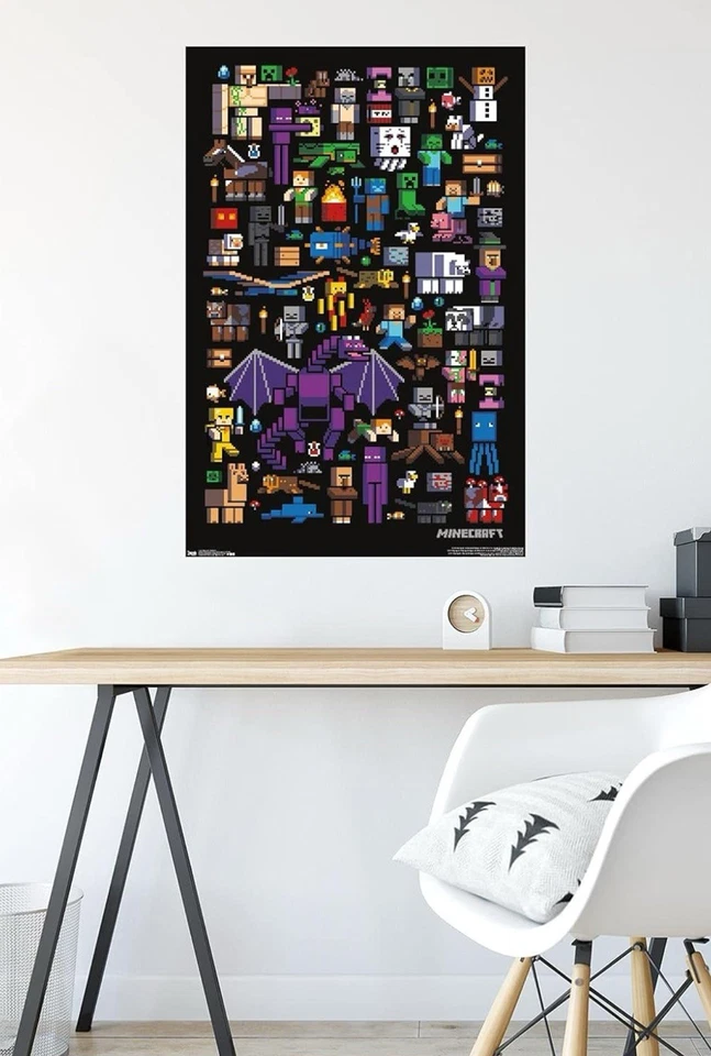 Minecraft -Mobbery Poster By Trends International 23.375” X 34”. NEW in Package - Image 3 of 4