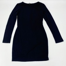 LULUS Black Body Language Long Sleeve Bodycon Dress Womens Size M Sexy Goth Emo