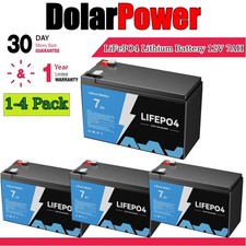 7Ah LiFePO4 Lithium Battery 12V Deep Cycles RV Marine Trolling Motors Off-grid